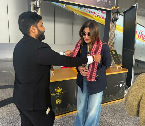 Bollywood Actress Shilpa Shetty Arrives in Kathmandu