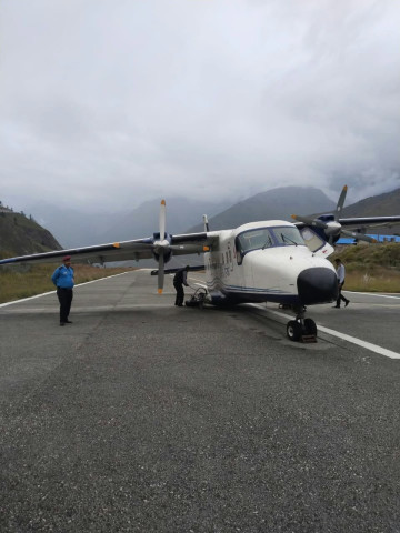 Sita Air Plane Wheel Comes Off in Dolpa's Juphal