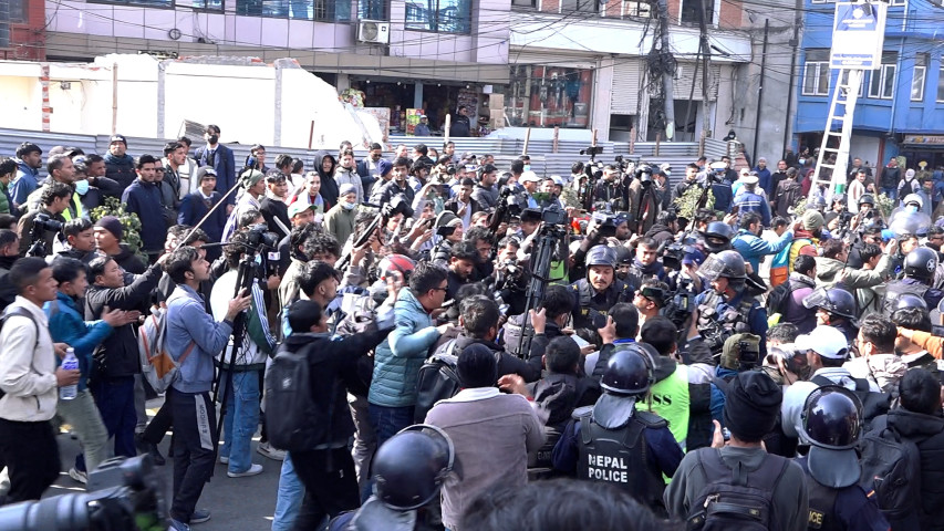 Gen Z Activists Detained During Anti-Government Protest in Kathmandu
