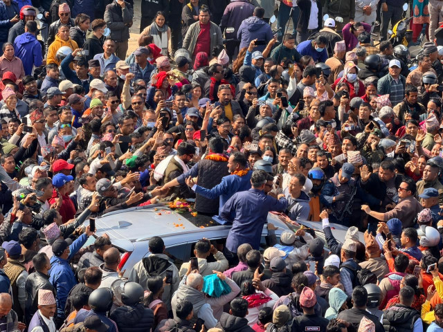 Supporters Gather at Talchok, Pokhara to See Rabi Lamichhane (Photos)