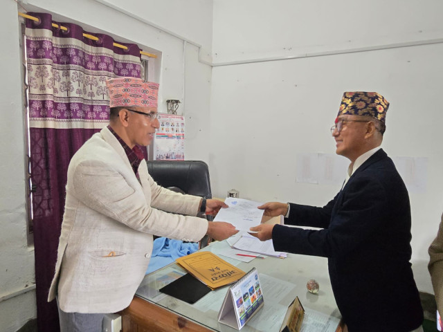 Rajendra Lingden Registers Candidacy from Jhapa Constituency No. 3