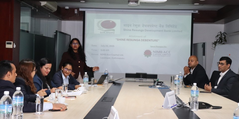 Shine Resunga Development Bank Successfully Allots 8% Debenture Worth NPR 1 Billion