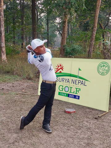 Surya Nepal Eastern Open tees off, Defending champion Niraj takes lead on first day