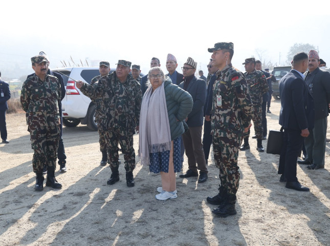 Prime Minister Susheela Karki Inspects Kathmandu–Terai Expressway