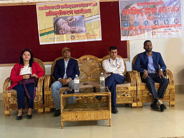 Preparation for ‘Swarnabindu Prashan’ Program for Children in Biratnagar