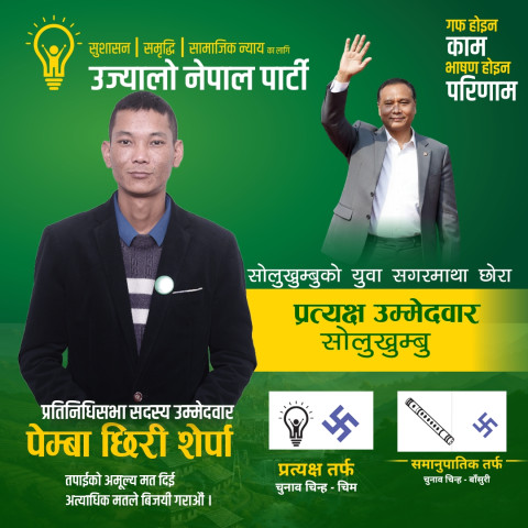 Pemba Chiri Sherpa in the Electoral Fray as the Youngest Candidate from Ujyalo Nepal Party