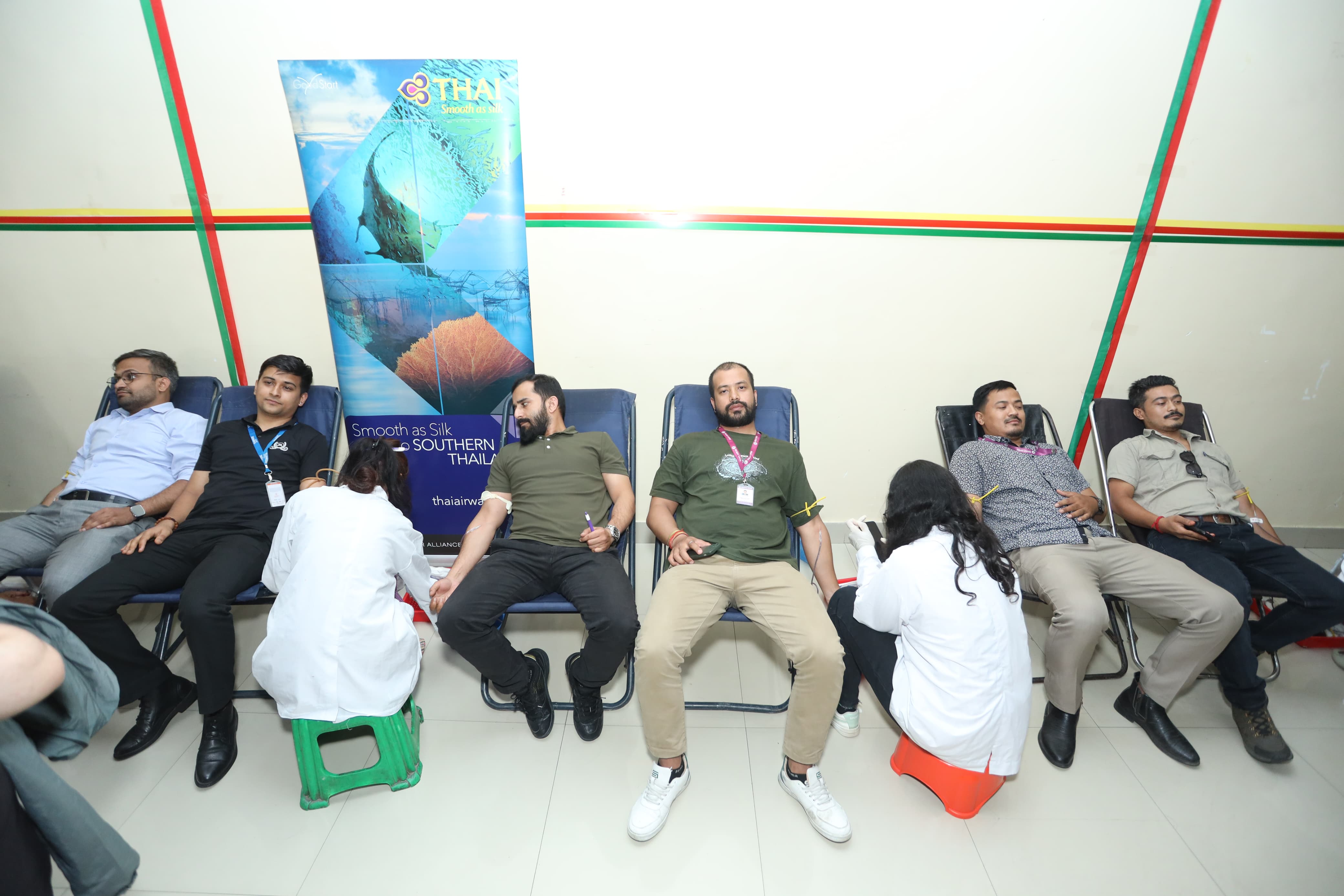 Thai Airways and GSA Society International Travels Host Successful "Give the Gift of Life" Blood Donation Drive in Kathmandu.