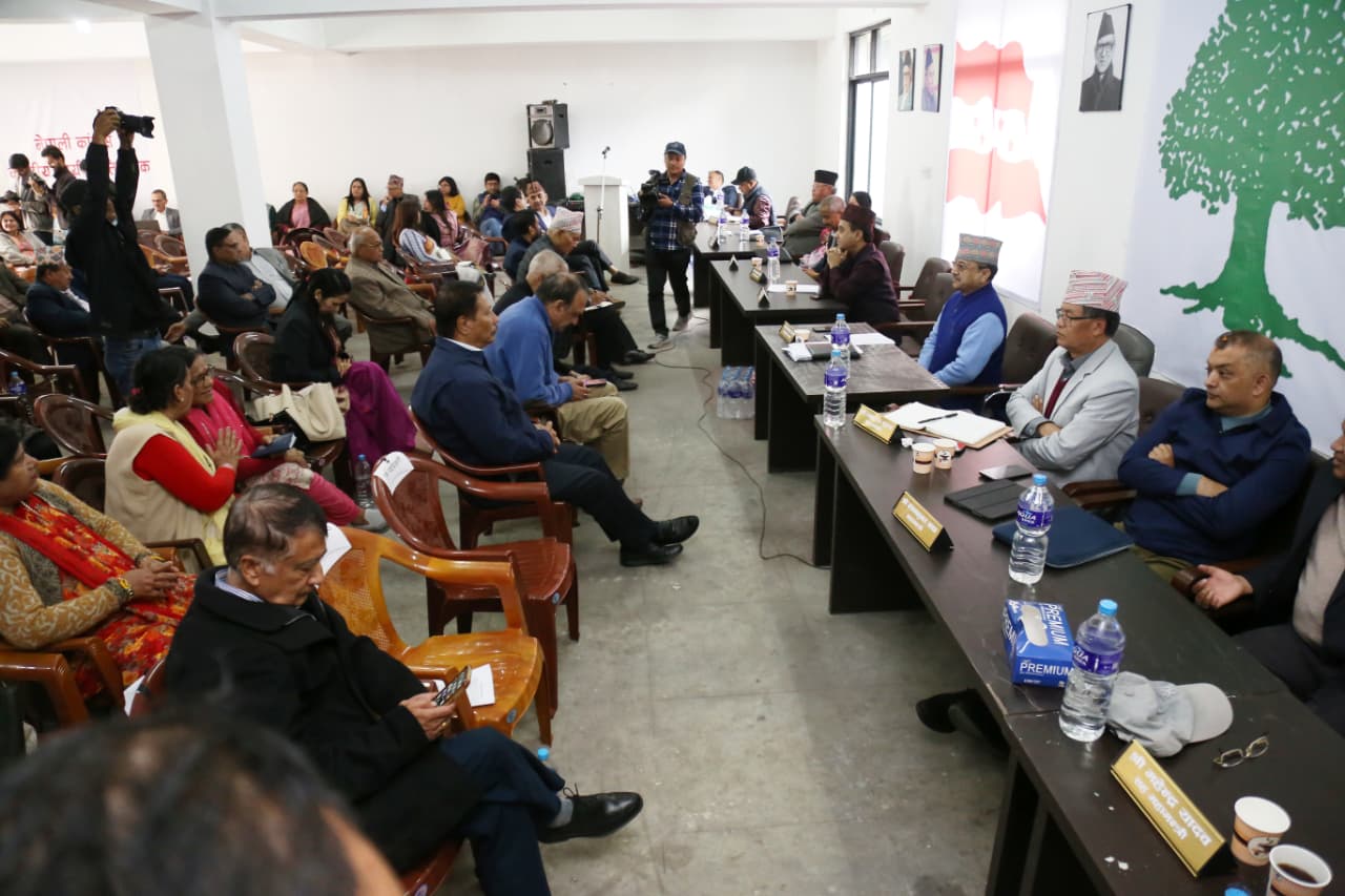 Nepali Congress Central Working Committee Meeting Resumes After Three-Day Break