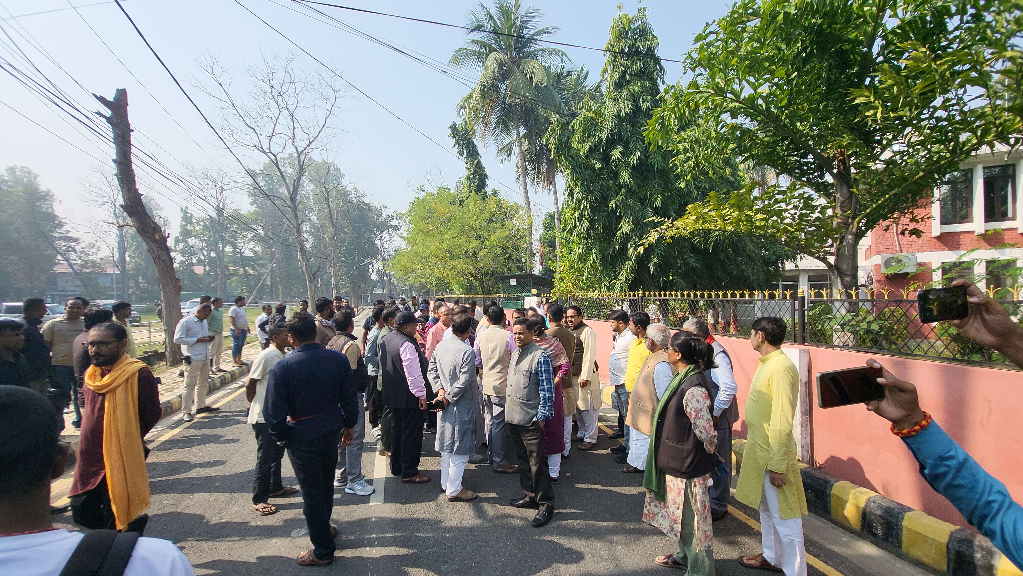 Vandalism at Madhesh Province Chief's Office in Janakpur