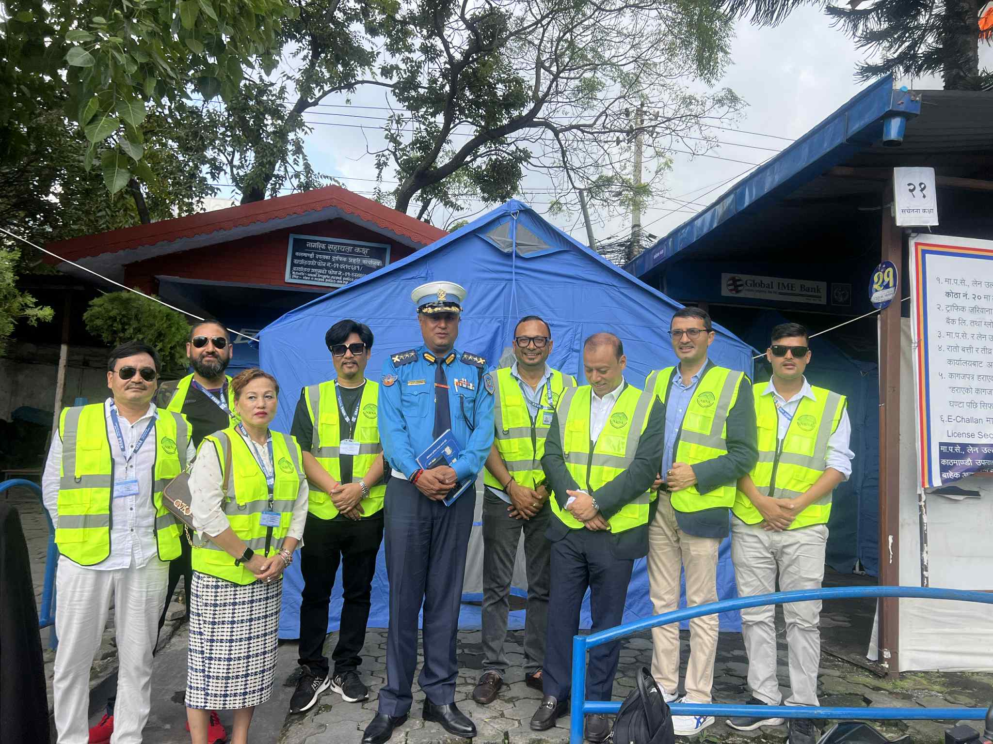 NRNA President Shrestha Inspects Baggi Khana