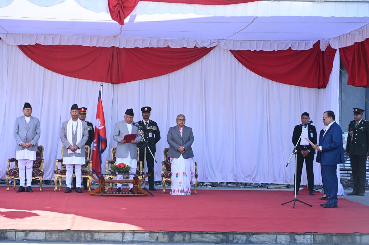 Oath-Taking Ceremony for Madhesh Province's New Chief Held at Sheetal Niwas