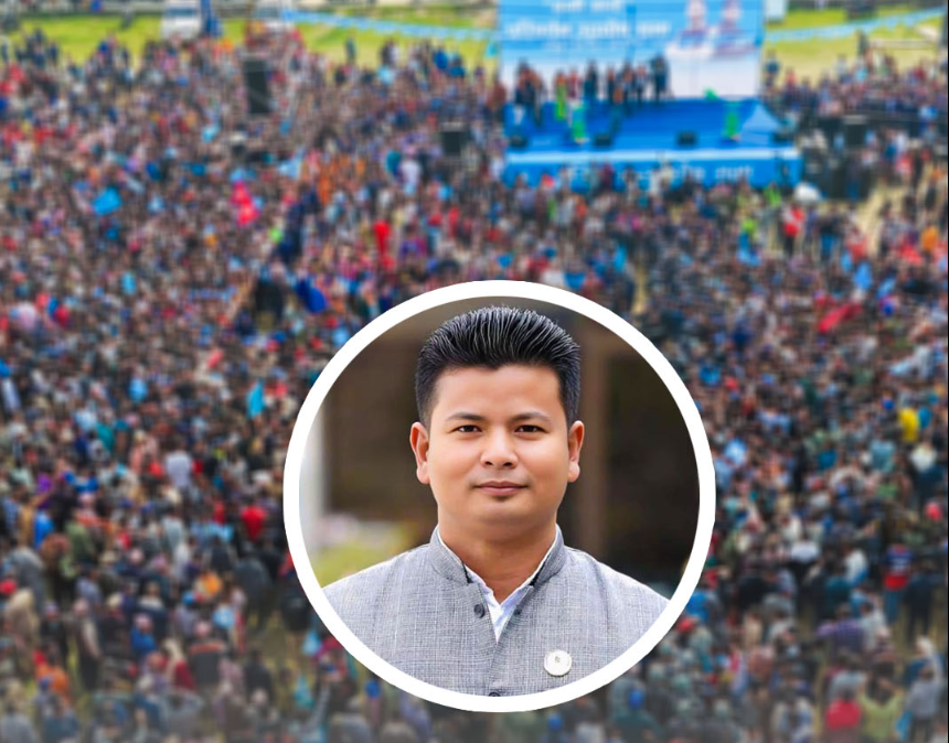 Controversial Remarks by Candidate Chaudhary in Sunsari-3 Lead to Tension at Event Venue