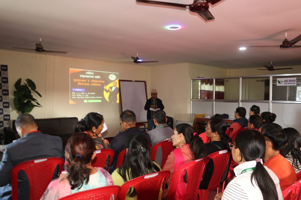 "Bass Nepal's Monthly Training on Democracy and Good Governance Program Concluded"