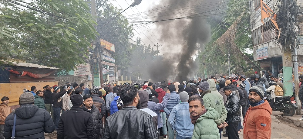 Protest in Birgunj Over Mosque Vandalism in Dhanusha