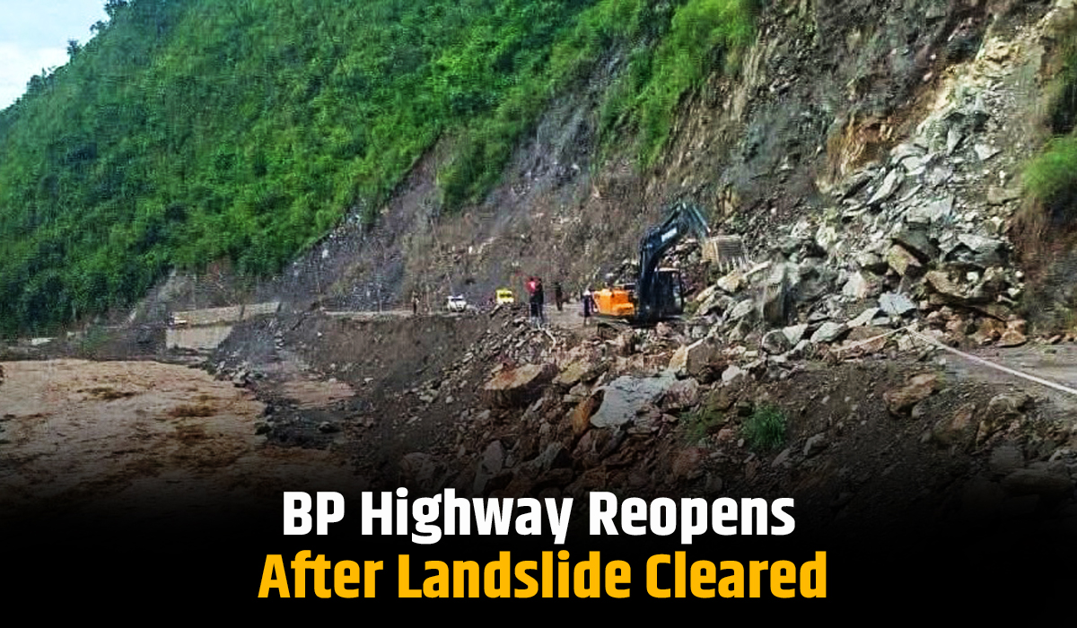 BP Highway Reopens After Landslide Cleared