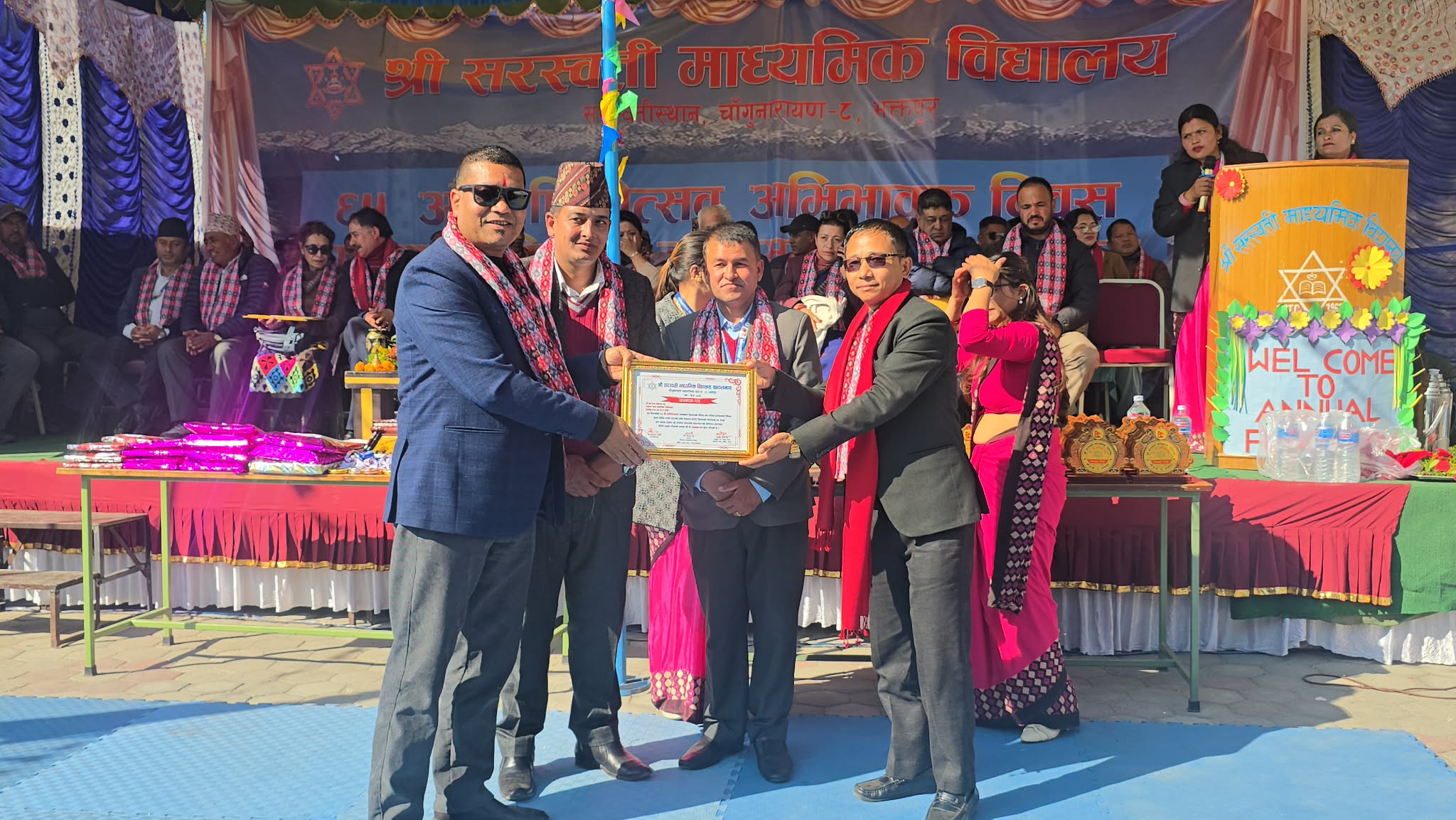 Siblings Collecting Old Coins Honored in Bhaktapur