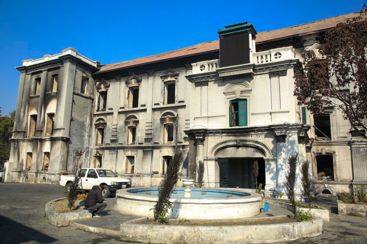 Department of Roads Destroyed by Arson During Gen Z Movement (Photos)