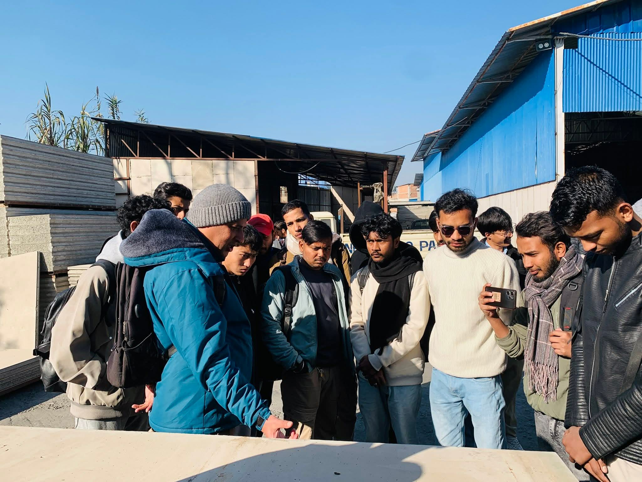 ISO-Certified Nepal Eco Panel Hosts Engineering Students for Material Field Visit Bhaktapur