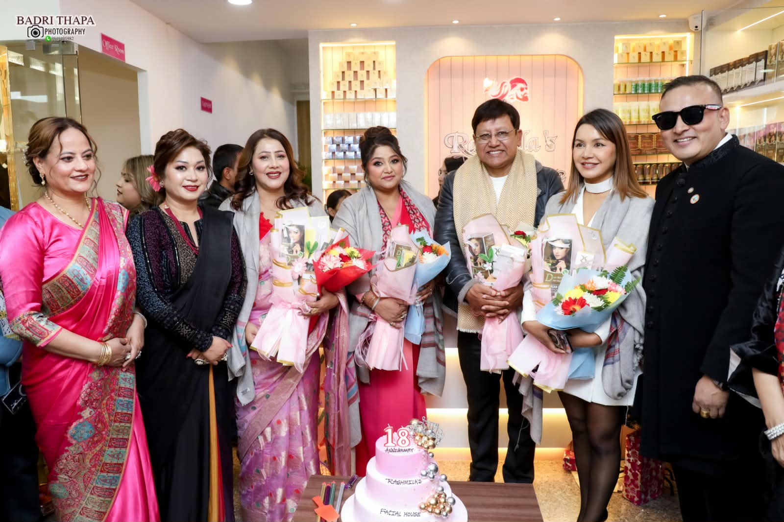 Dinesh DC, Benisha, and Dipashree Inaugurate Sixth Rashmilaz Facial House in Hattigauda