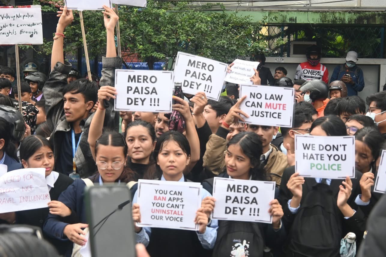 Gen-Z Generation Stages Anti-Corruption Protest in Pokhara Too (With Photo)