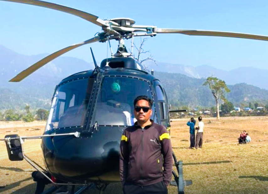 Helicopter from Jumla lands in Salyan due to bad weather