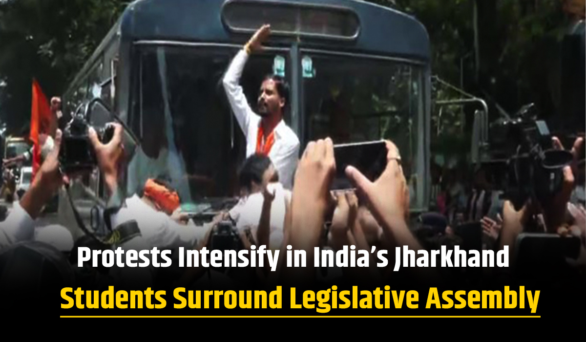 Protests Intensify in India’s Jharkhand: Students Surround Legislative Assembly
