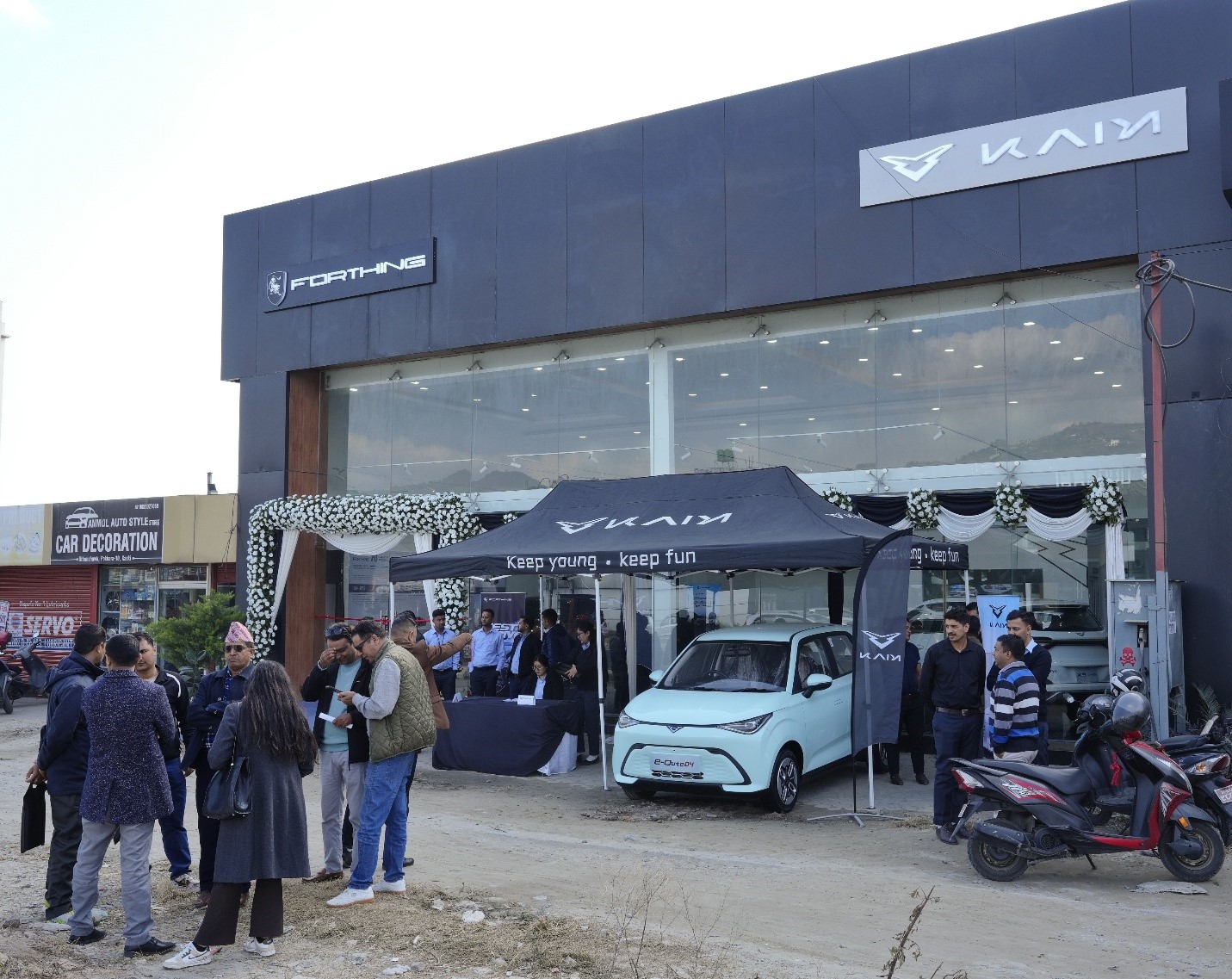 Laxmi E-Mobility Launch Kaiyi and Forthing EV Showroom in Pokhara