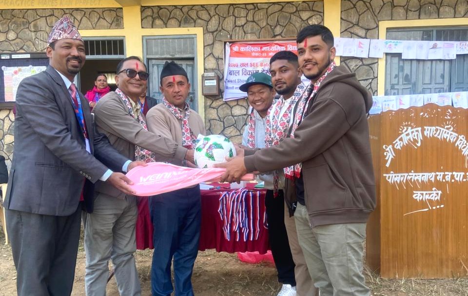 Kalika Secondary School Receives Various Materials from Former Students