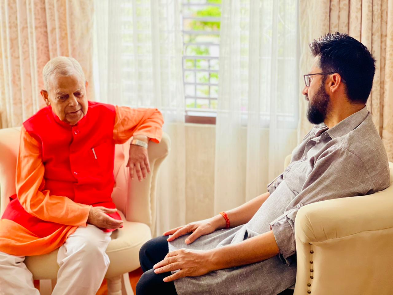 Rabi Lamichhane and Mahanta Thakur Hold Talks in Kathmandu