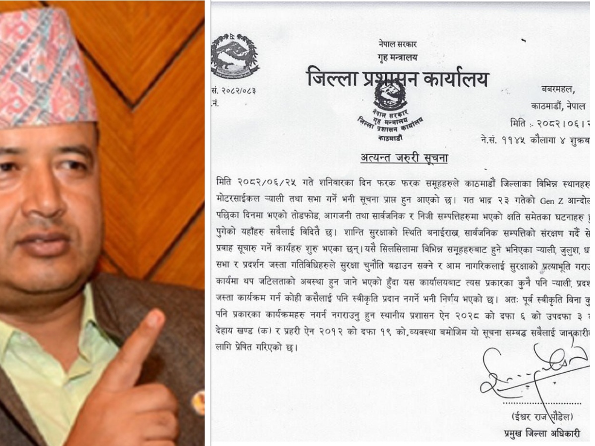 UML Leader Basnet Outraged After Youth Wing's Rally Stopped: "This is a Direct Attack on Democracy"