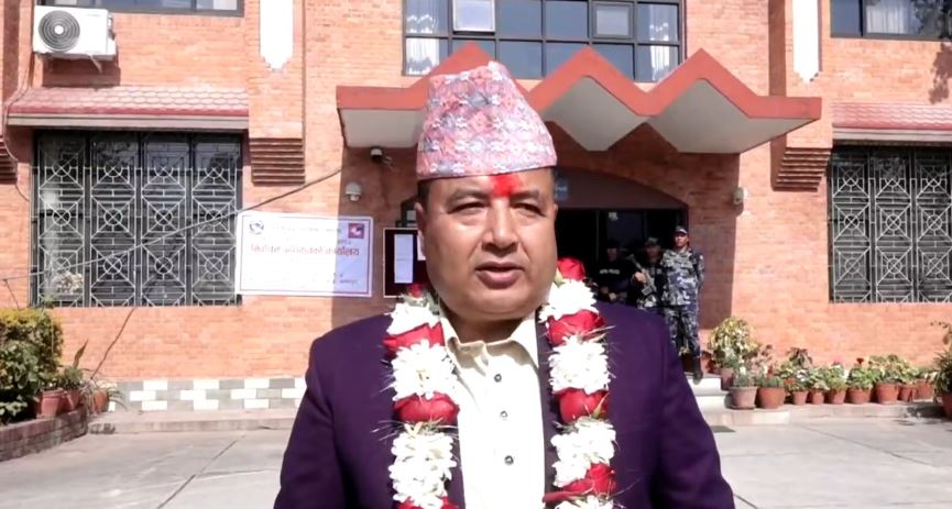 Mahesh Basnet Files Candidacy for House of Representatives Election