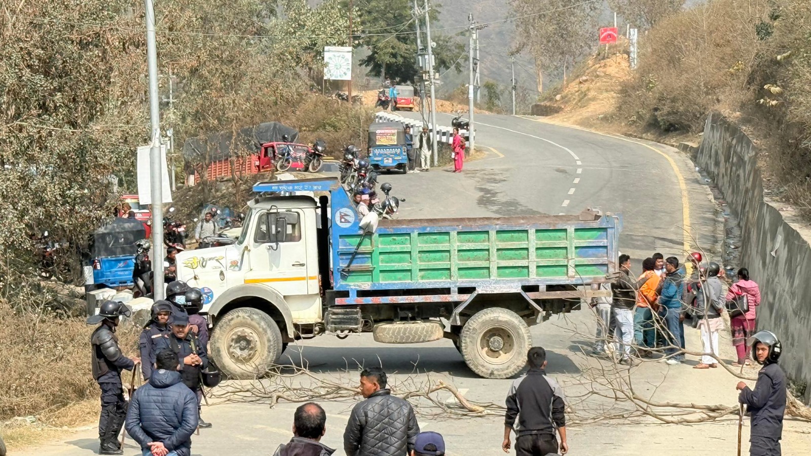 Protests Erupt in Manthali Following Fatal Tamakoshi Bus Accident