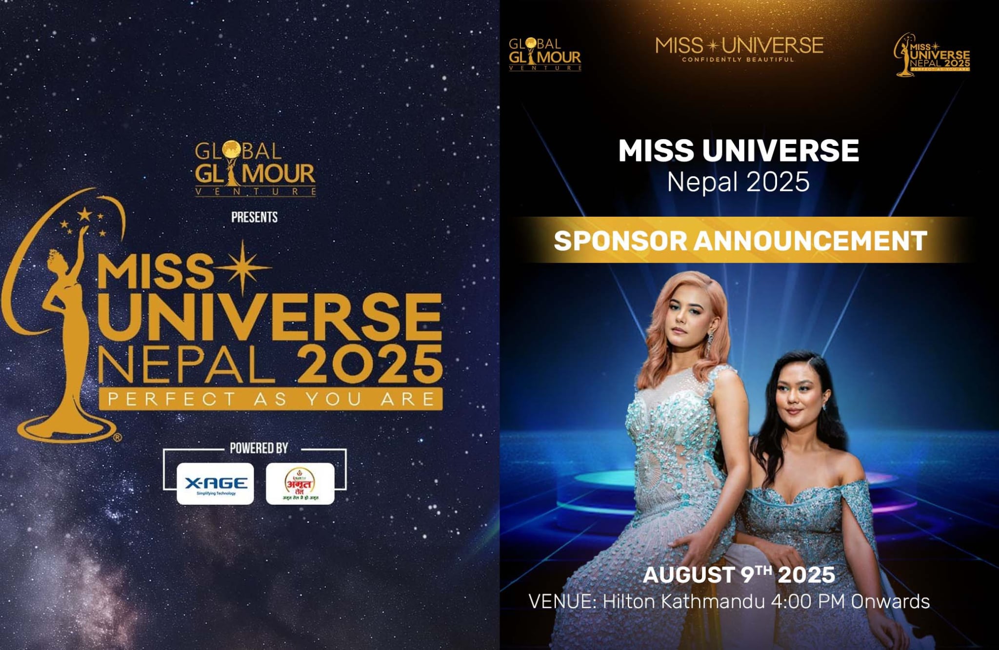 X-Age and Amrit Oil Join Hands with Miss Universe Nepal 2025
