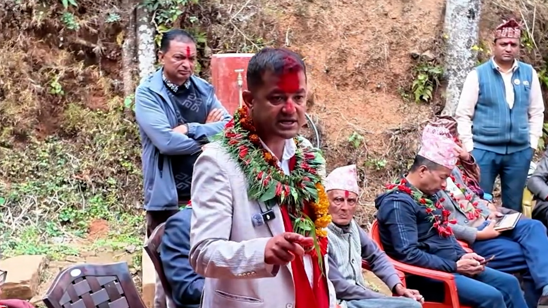 Padam Giri Outlines Federal Priorities During Campaign in Parbat