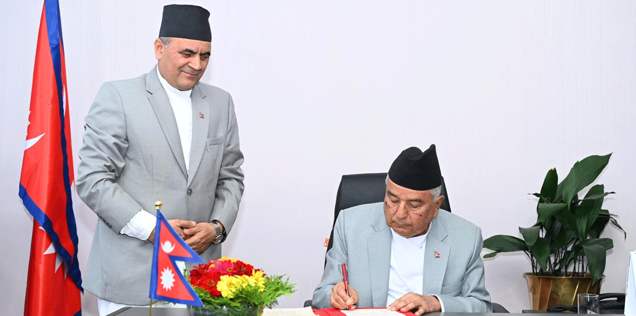 President Issues Ordinance to Amend Voter List Act 2073