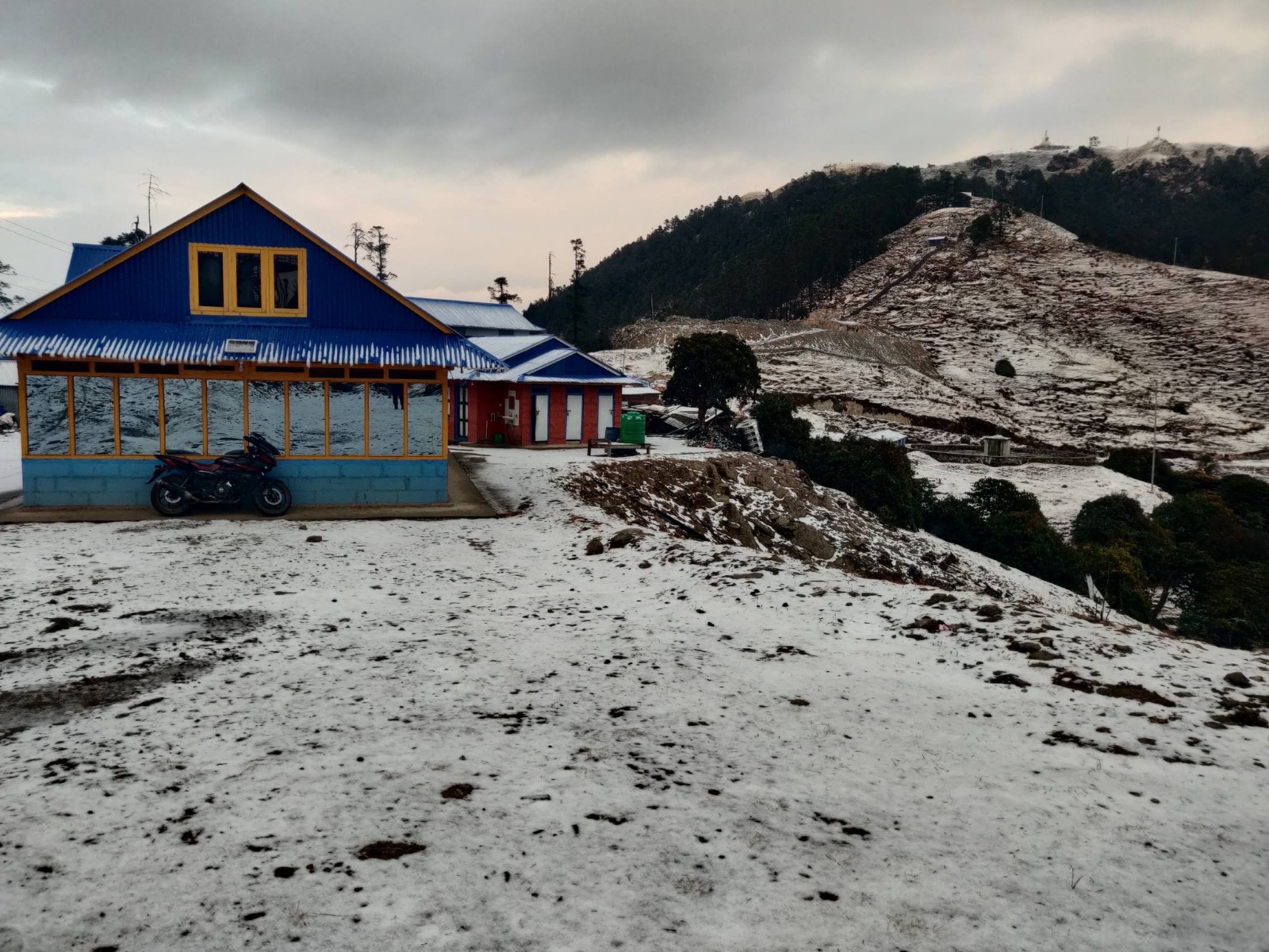 First Snowfall of the Year in Shailung, Ramechhap