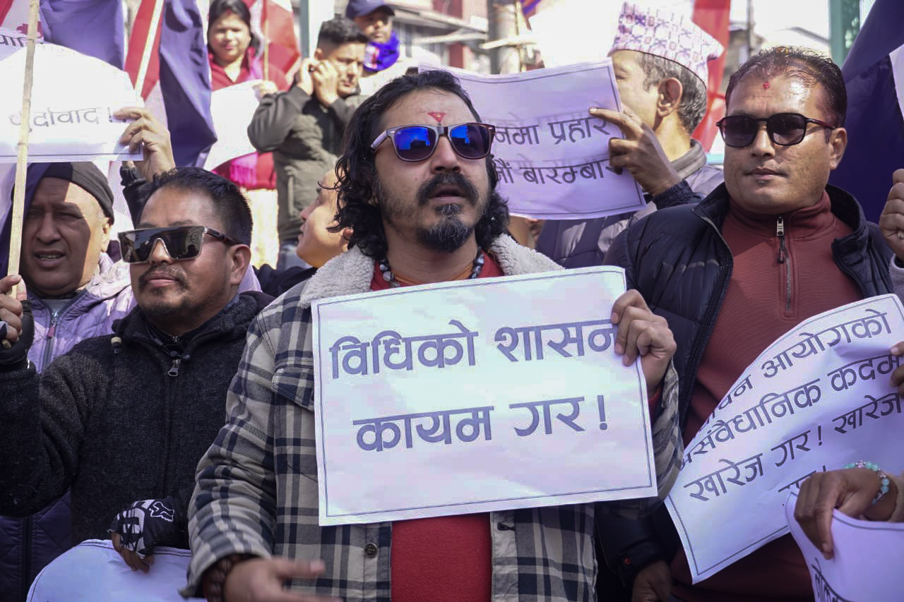Deuba Faction Protests at Maitighar Mandala (Photo Feature)