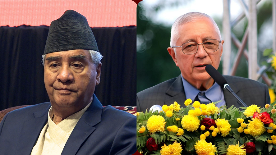Nepali Congress Leaders Shekhar Koirala and Sher Bahadur Deuba Meet