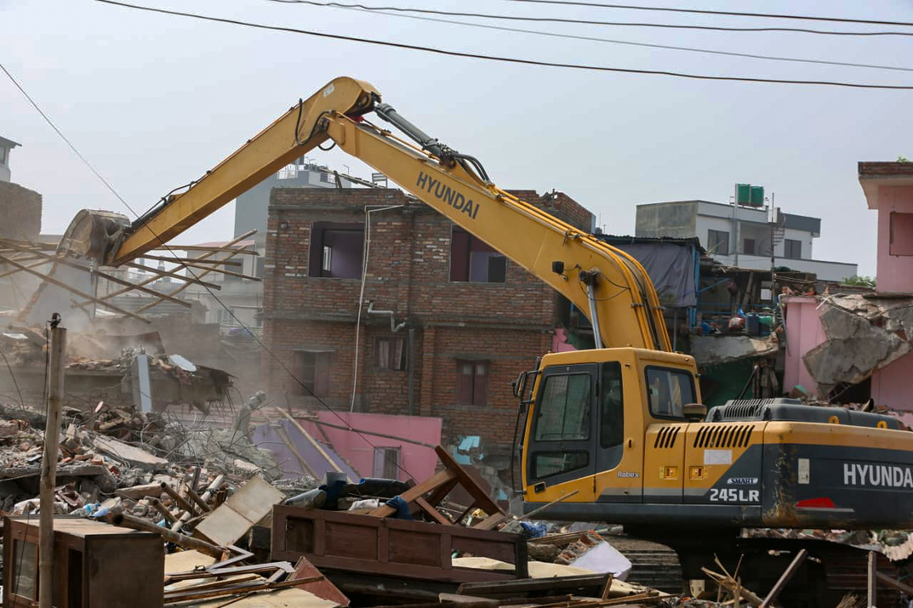 Government Demolishes Permanent Houses in Kathmandu's Gairigaon Slum