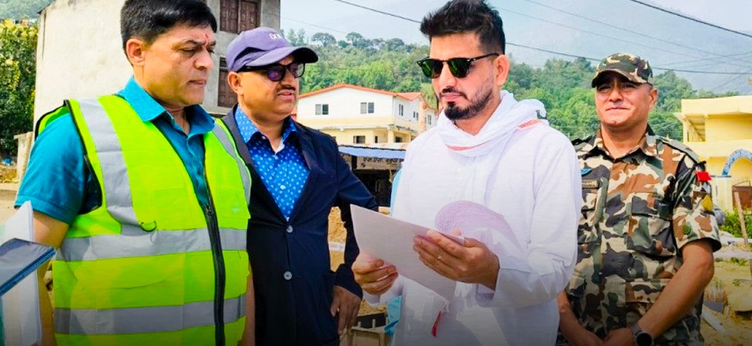 Minister Sunil Lamsal Inspects Nagdhunga–Mugling Road Project