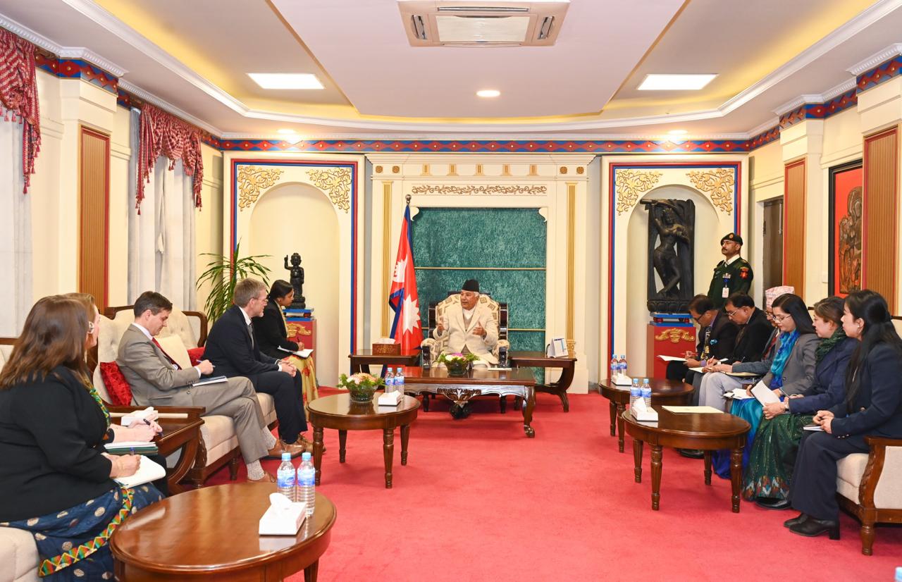 U.S. Ambassador Meets President Paudel for Farewell